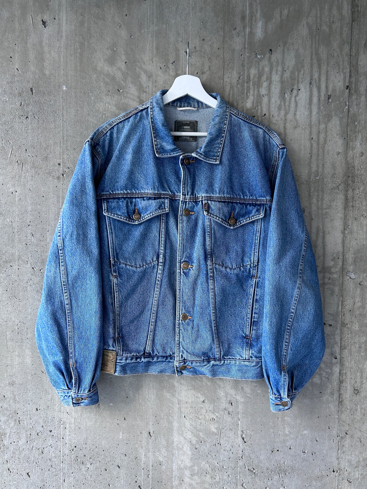 Lee Cooper mid blue wash denim trucker jacket