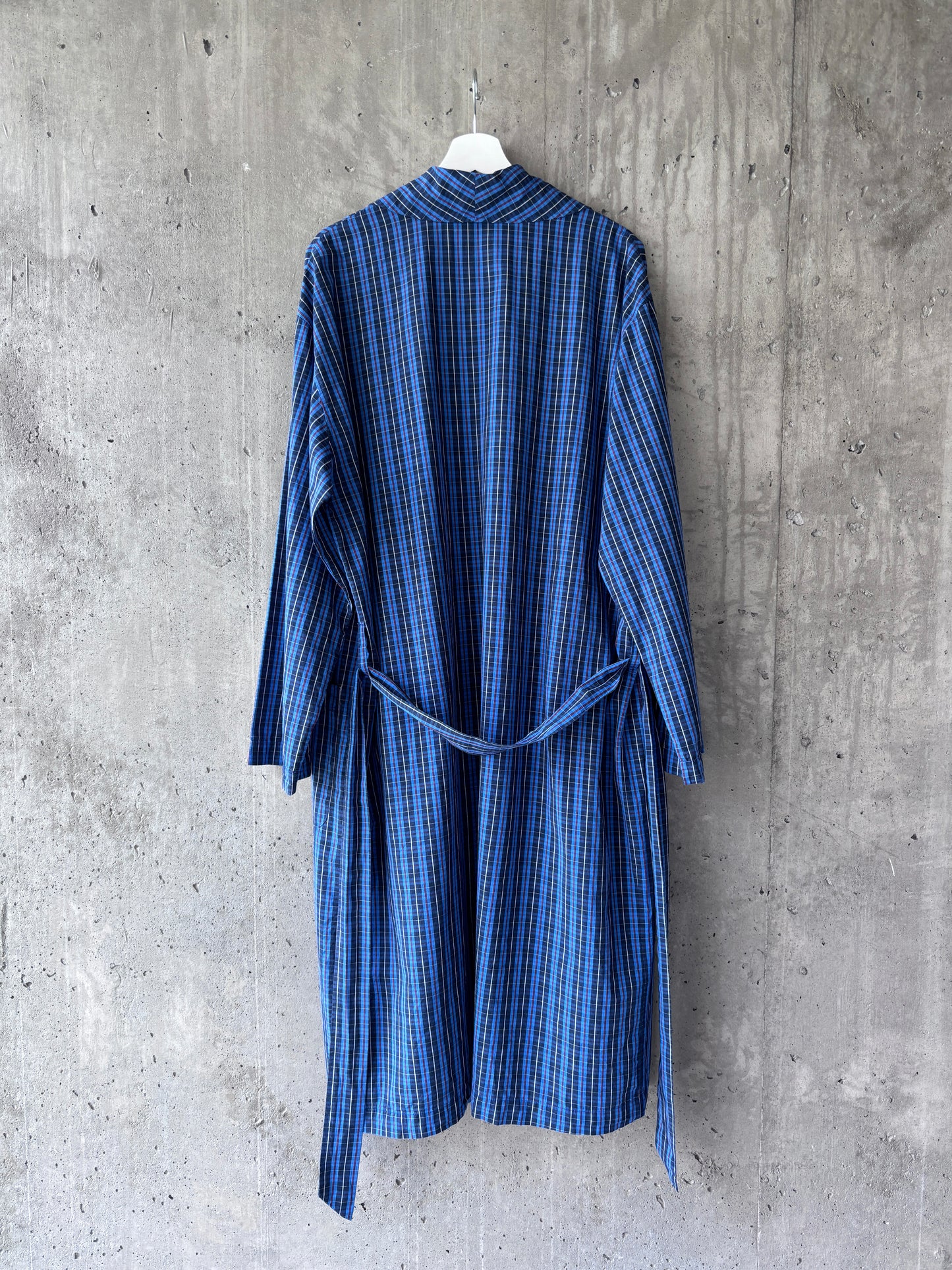Polo Ralph Lauren blue plaid cotton robe