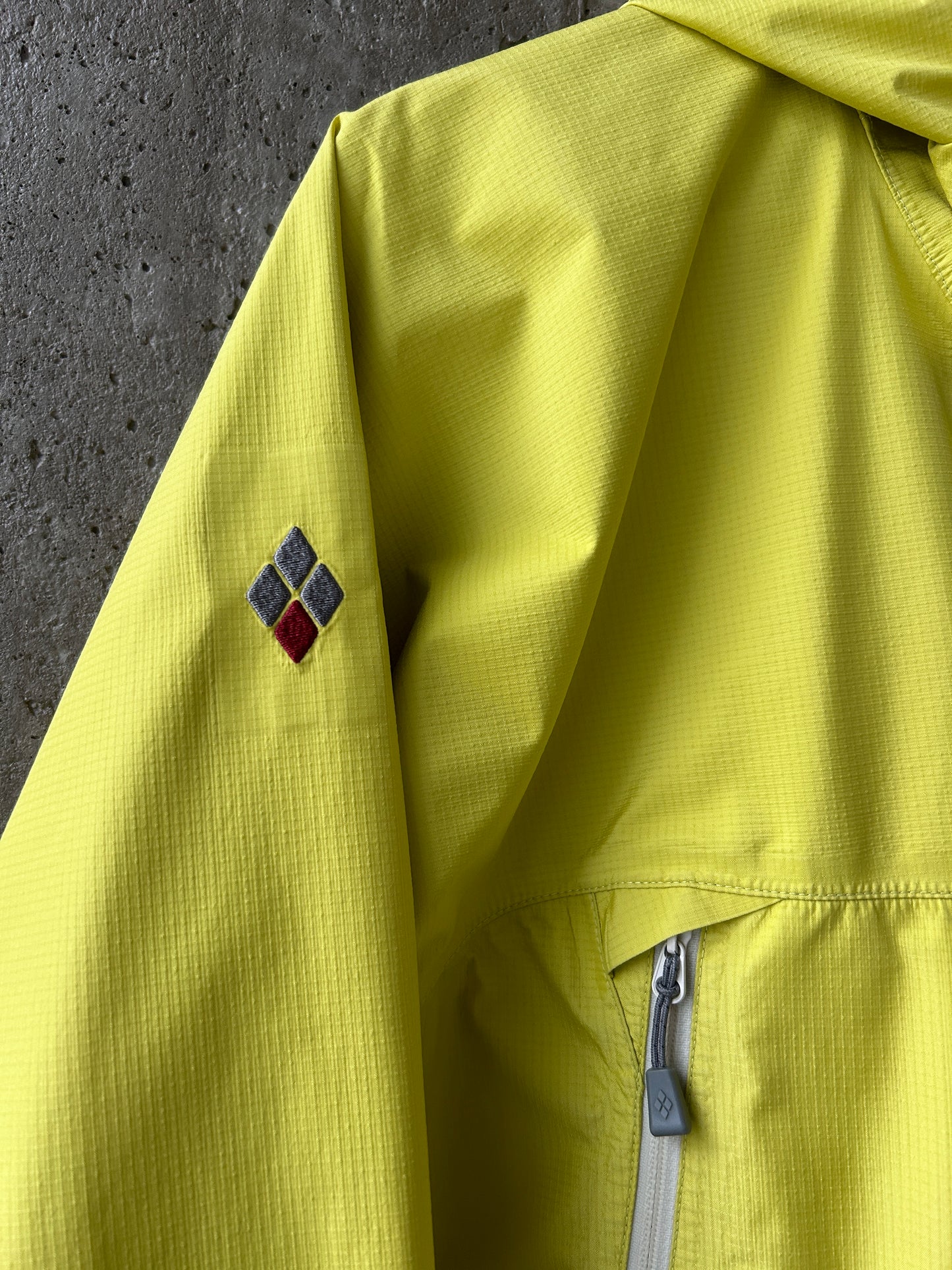 Montbell yellow GORE-TEX ripstop nylon jacket