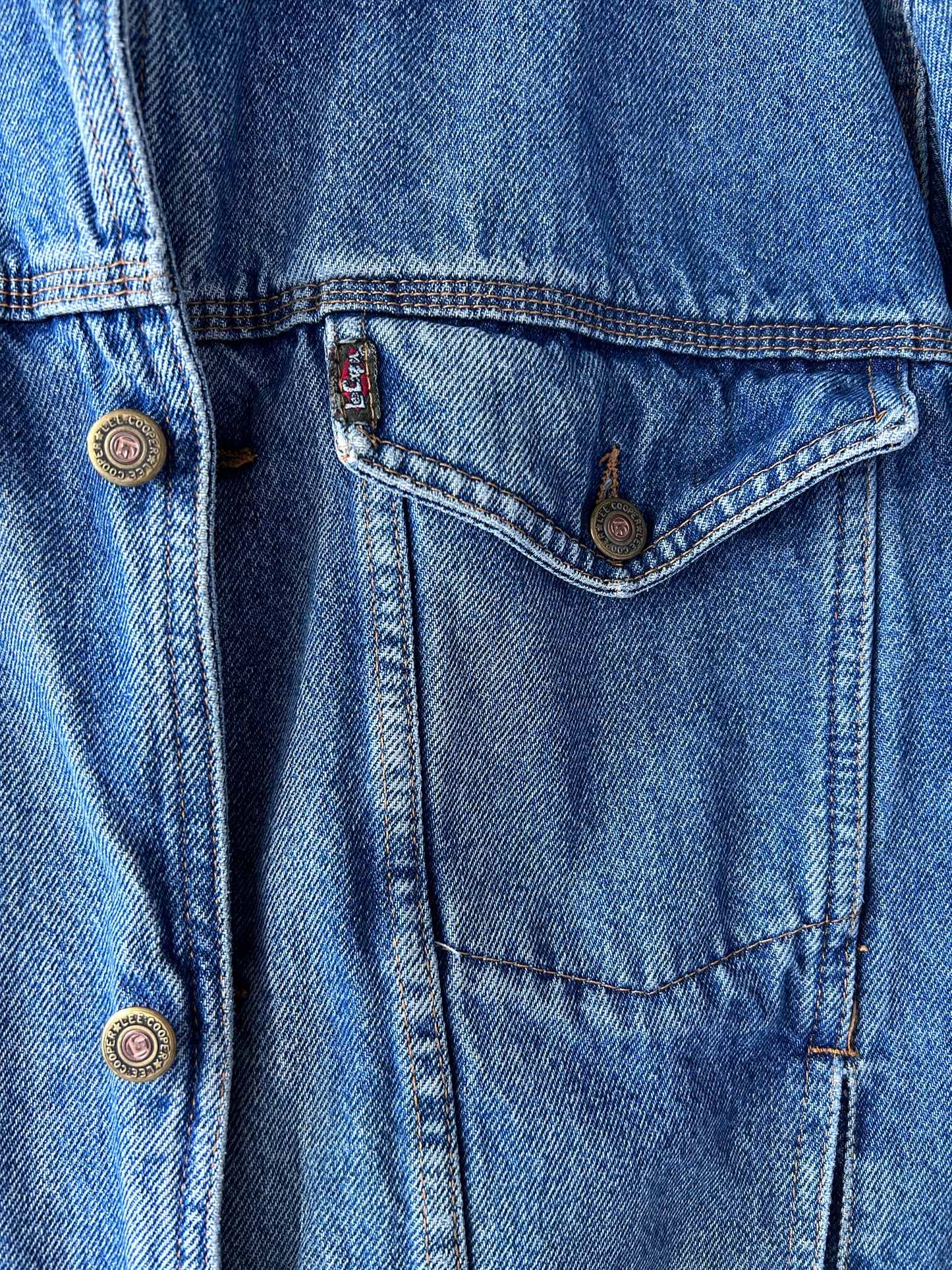 Lee Cooper mid blue wash denim trucker jacket