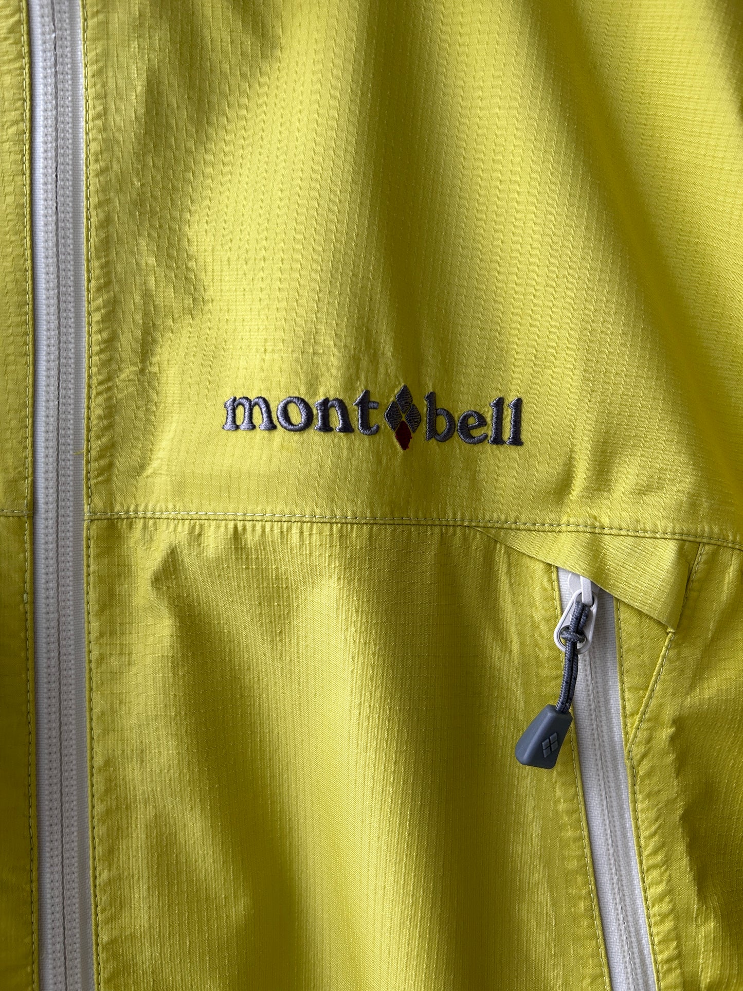 Montbell yellow GORE-TEX ripstop nylon jacket