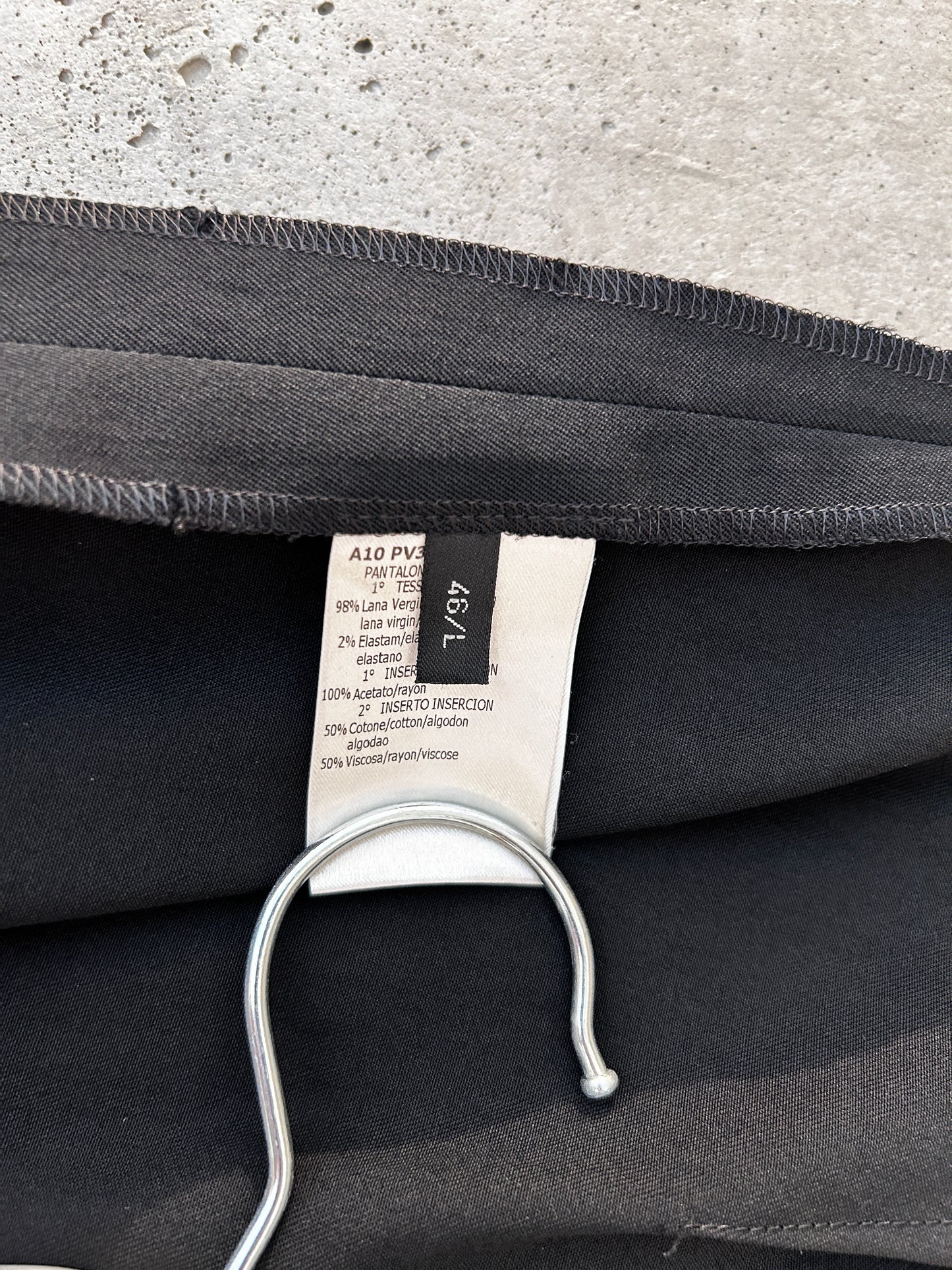 Giambattista Valli black wool cigarette trousers