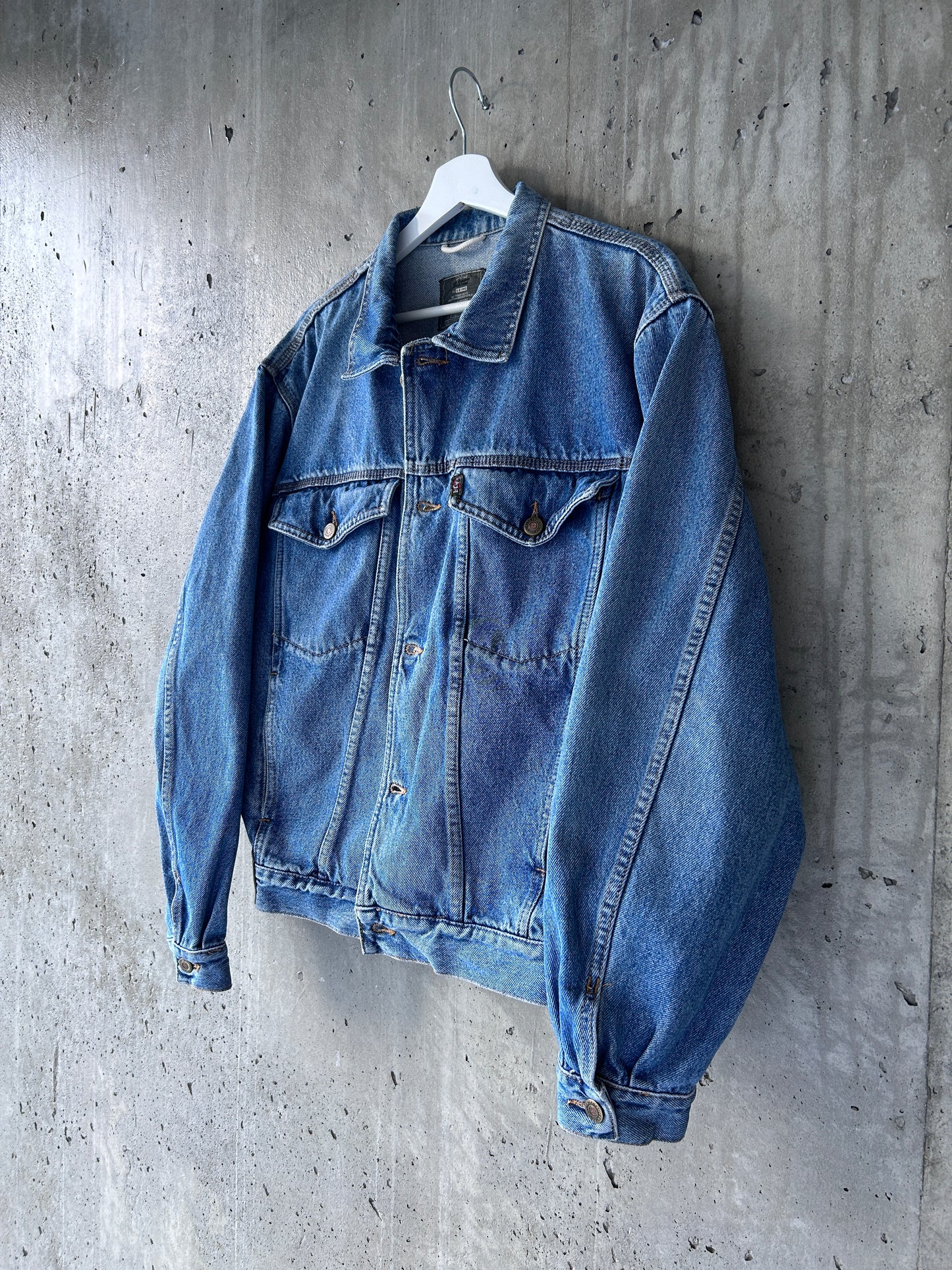 Lee Cooper mid blue wash denim trucker jacket