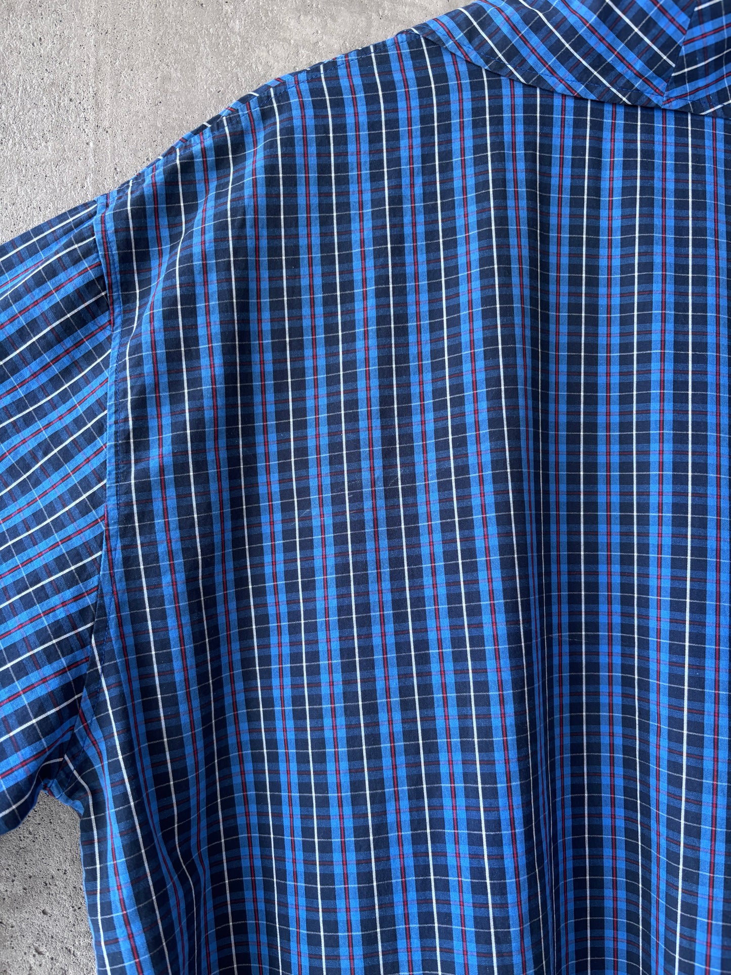 Polo Ralph Lauren blue plaid cotton robe