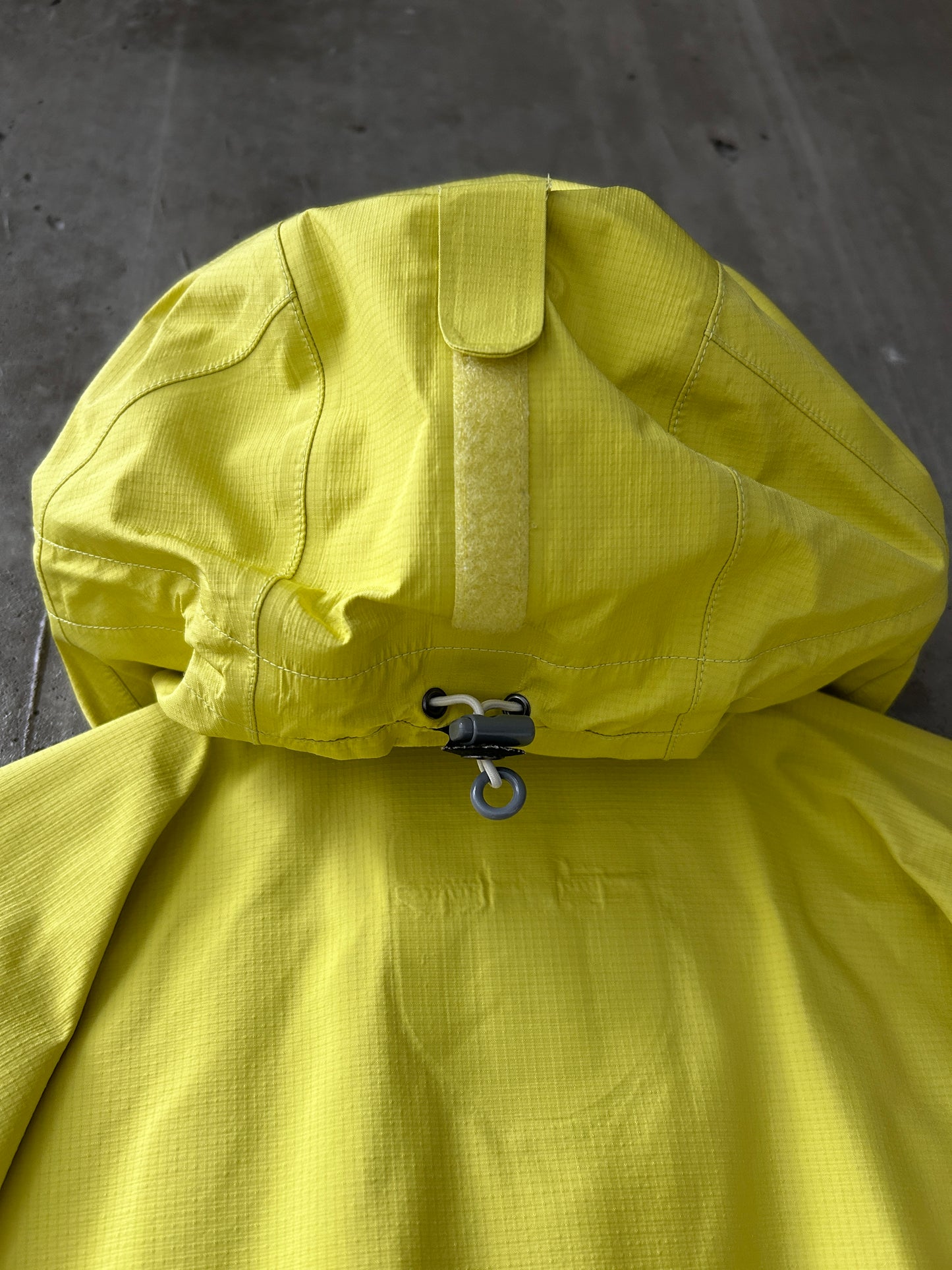 Montbell yellow GORE-TEX ripstop nylon jacket