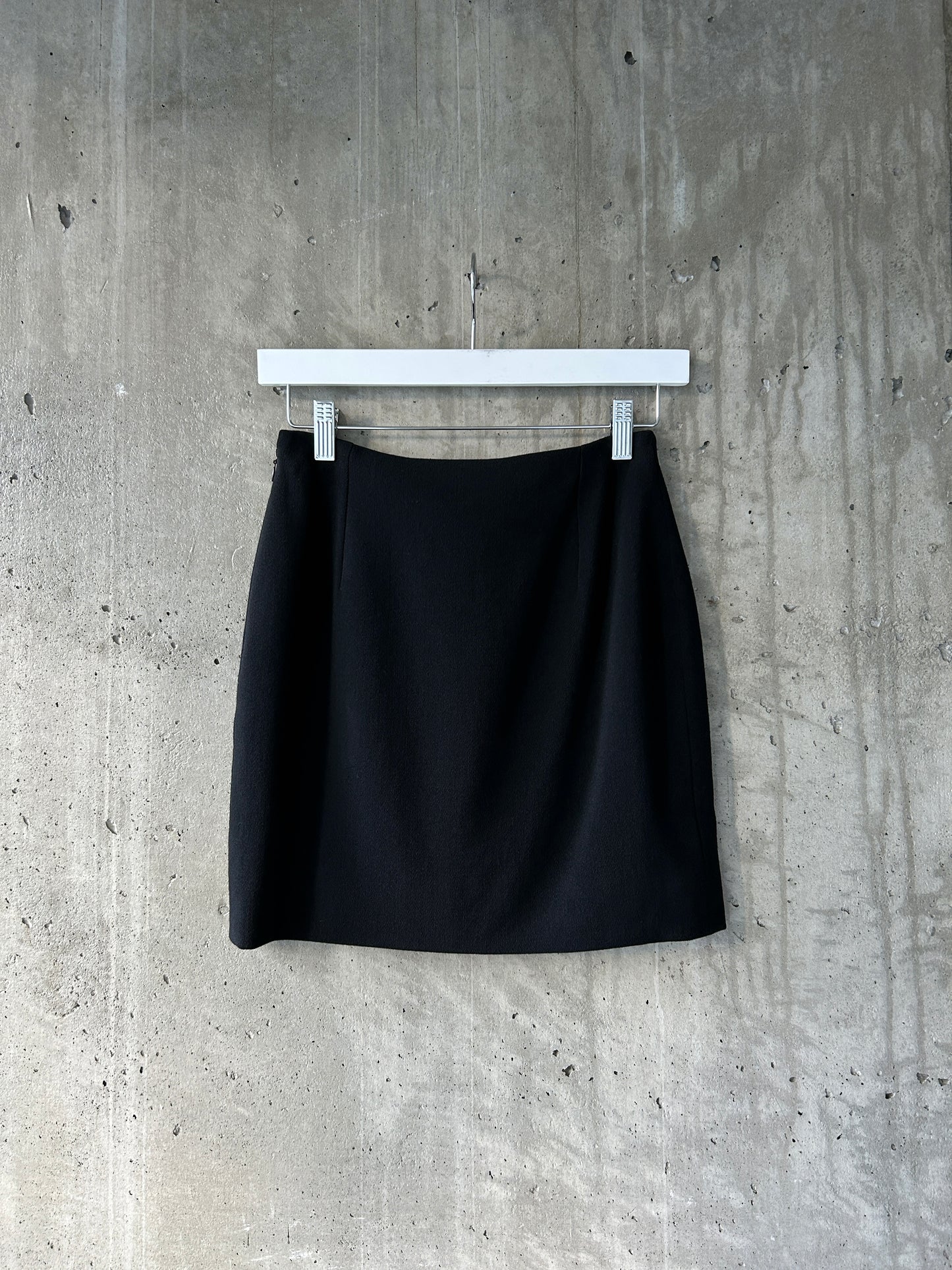 Gianni Versace Couture black wool mini skirt