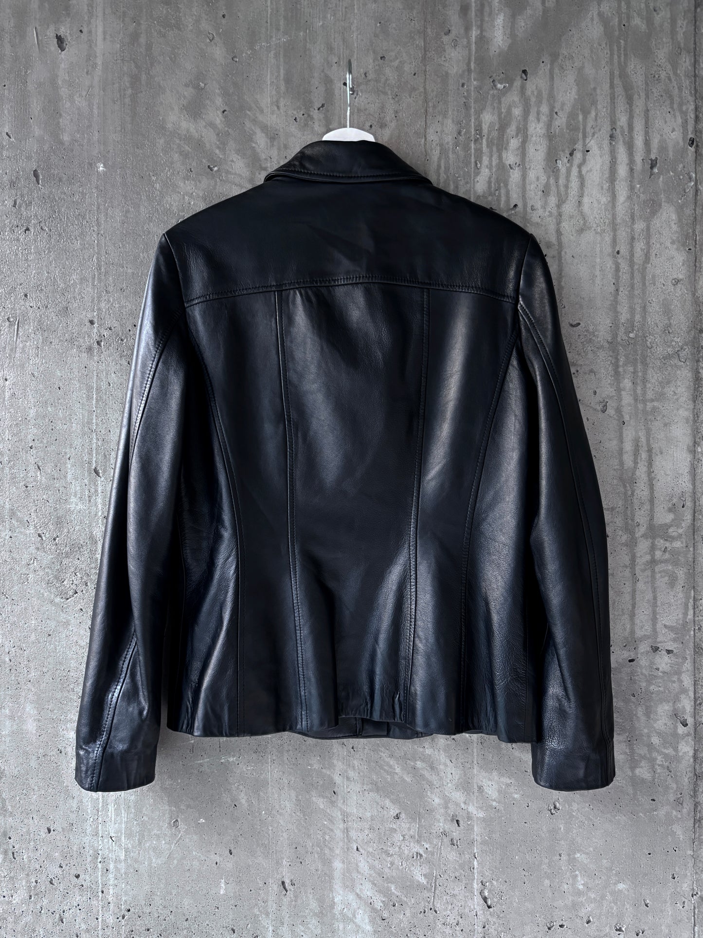 Danier black leather jacket