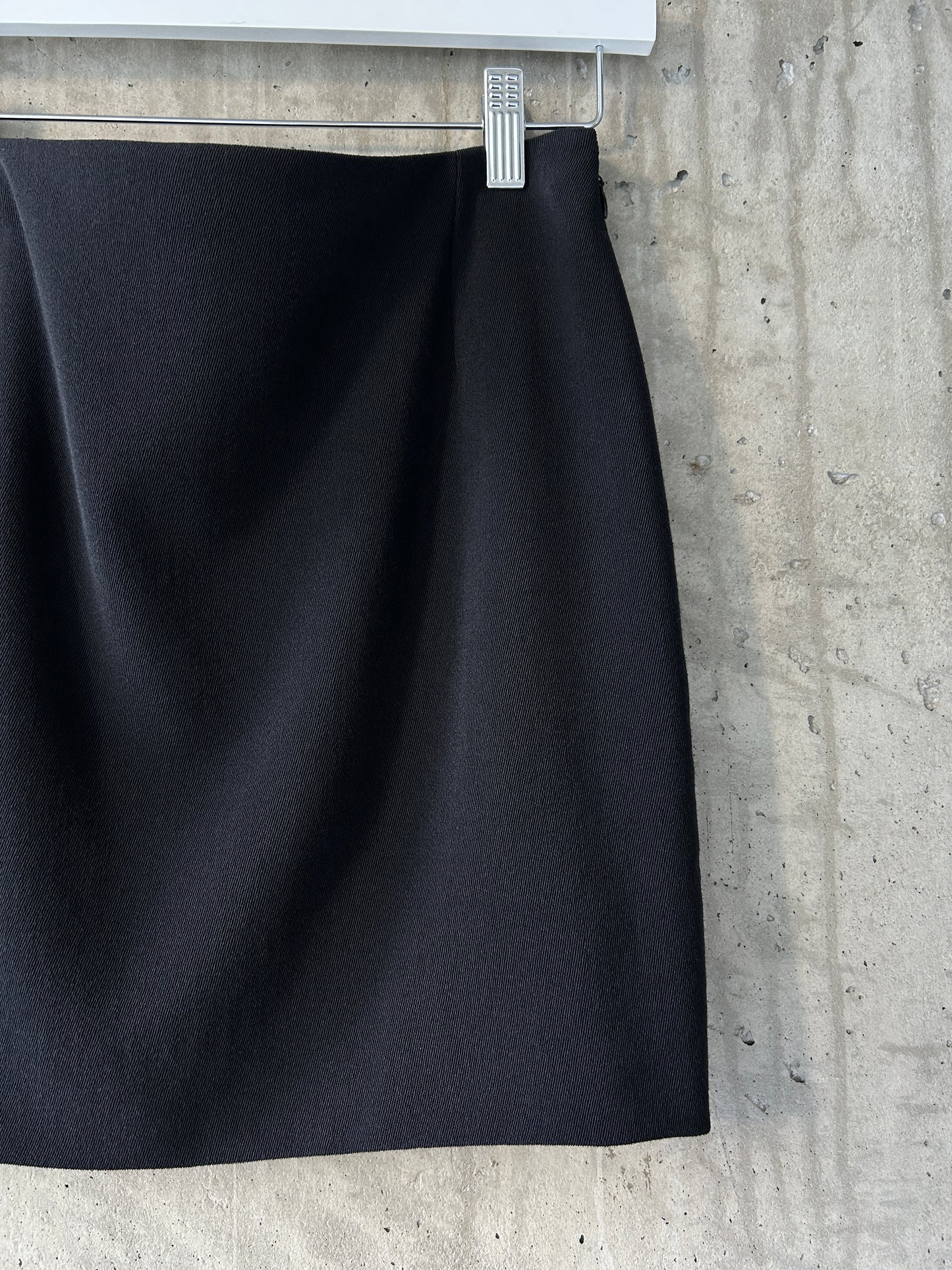 Gianni Versace Couture black wool mini skirt