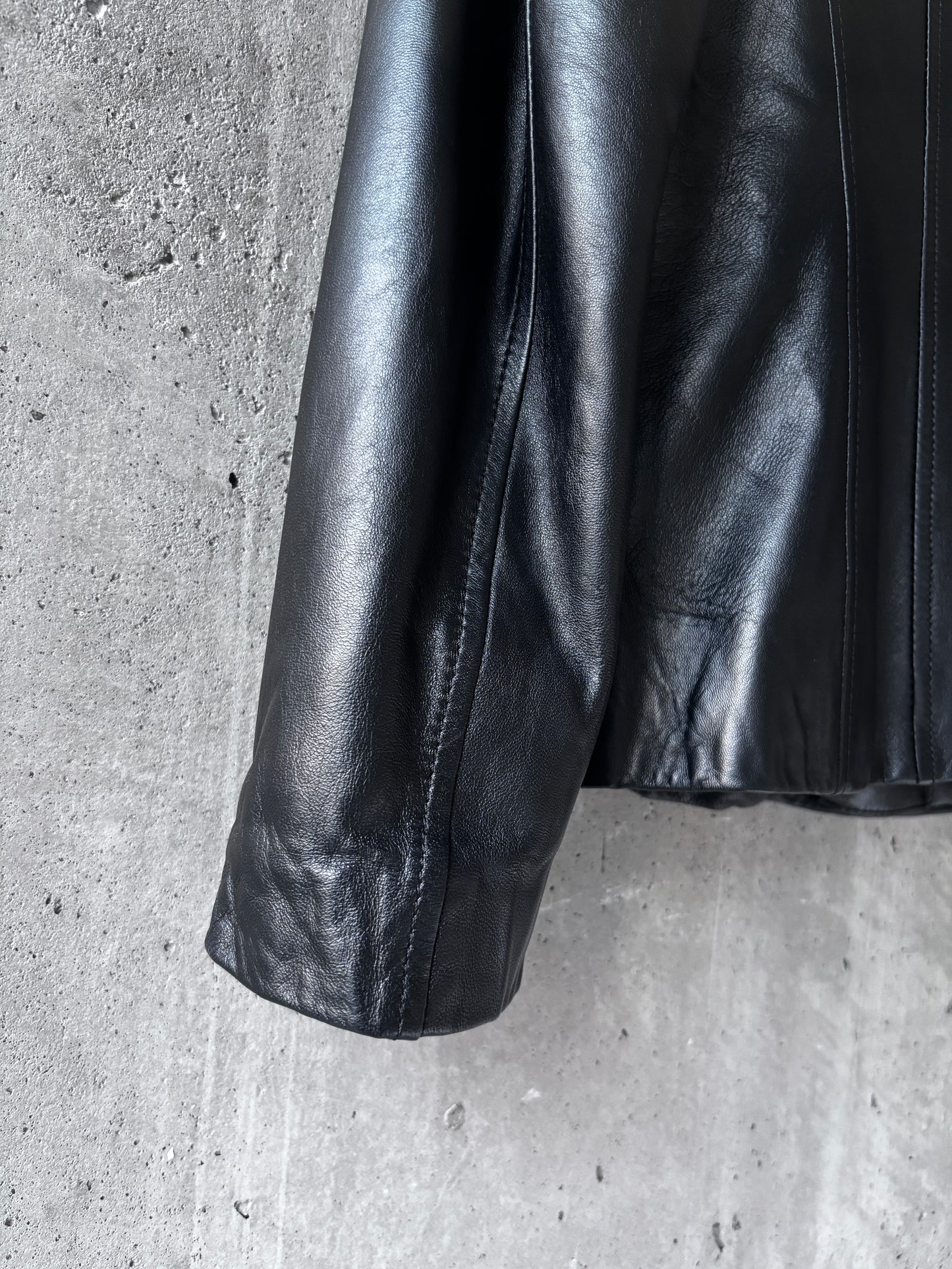 Danier black leather jacket