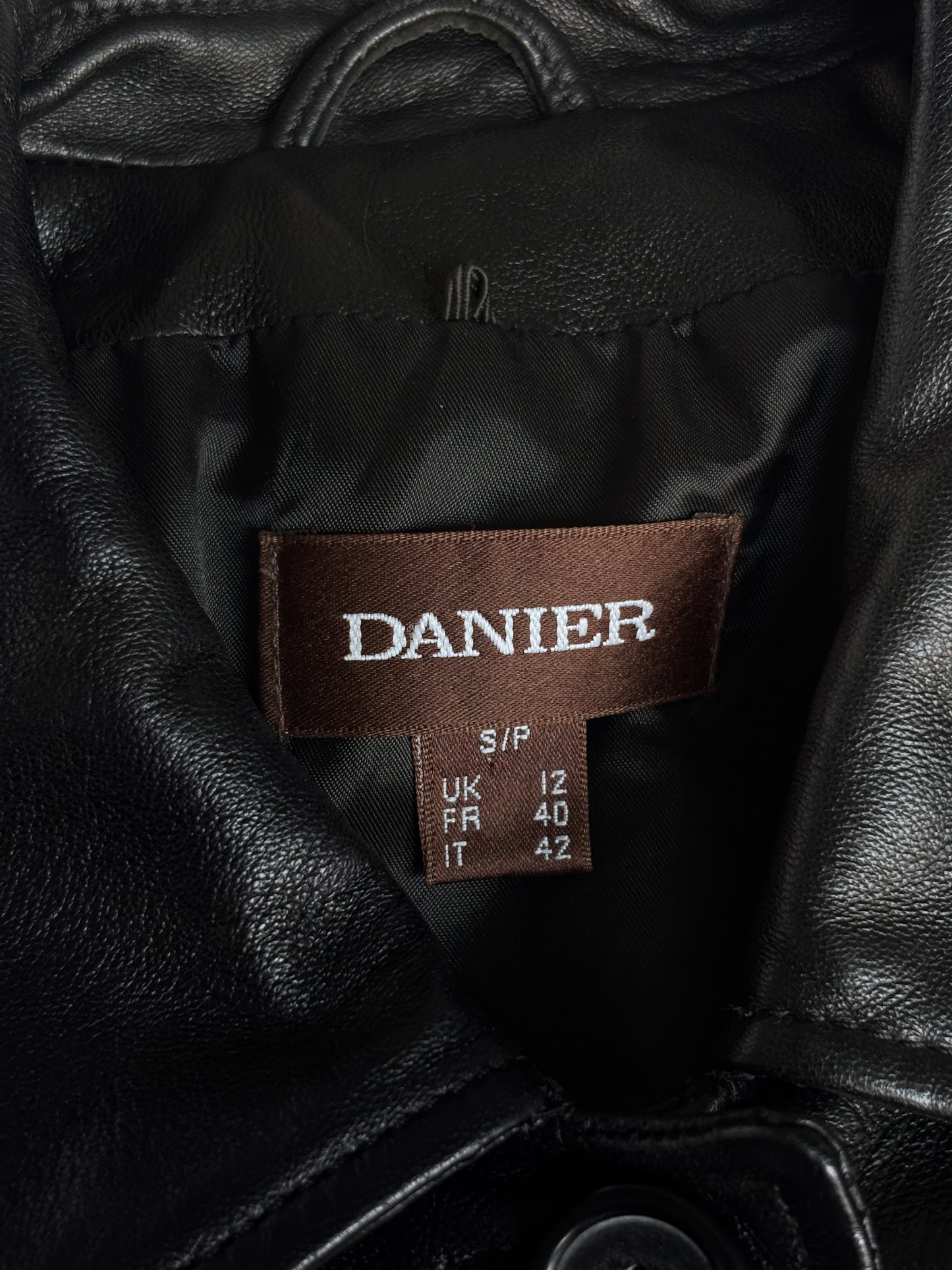 Danier black leather jacket