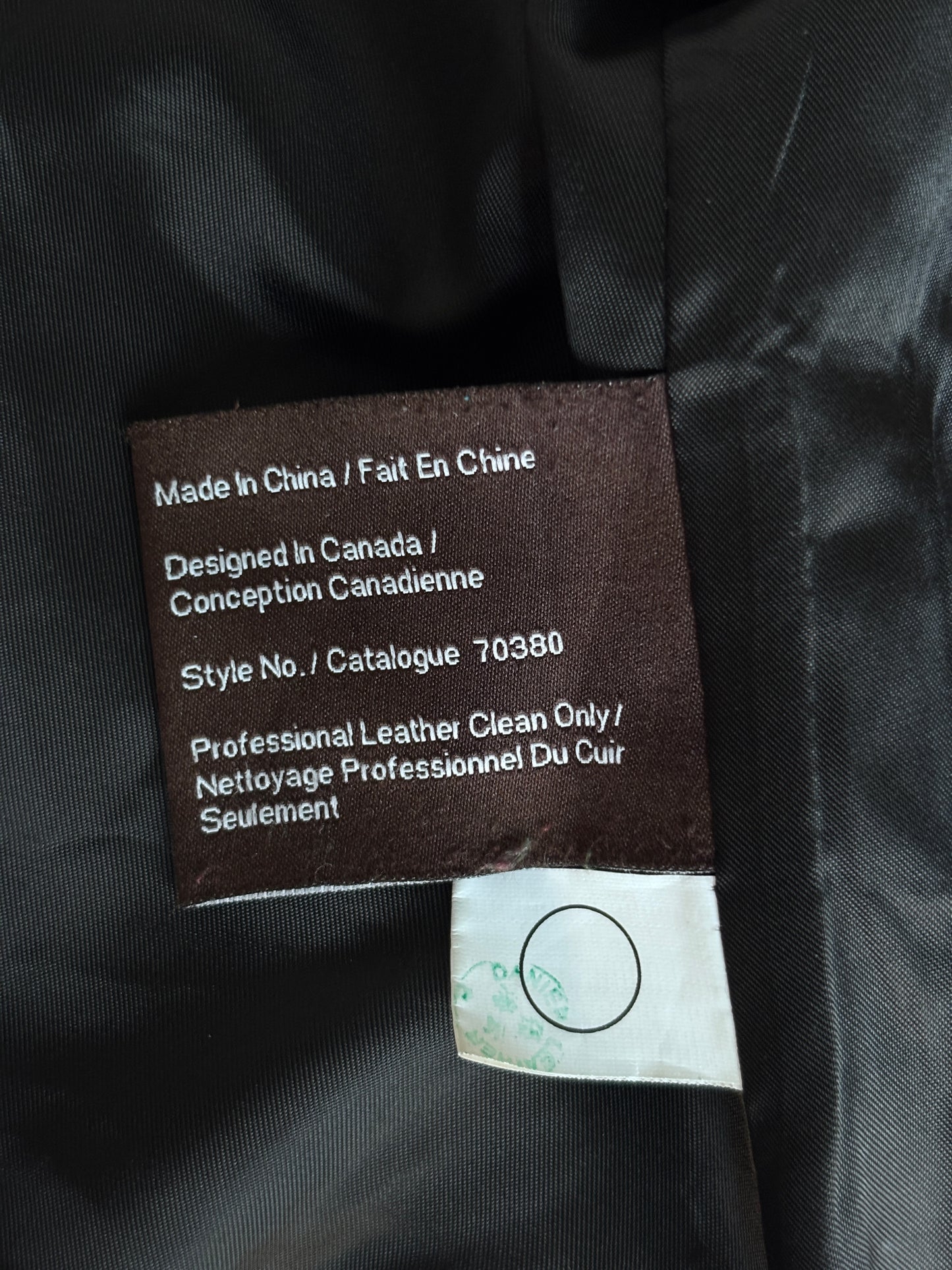 Danier black leather jacket