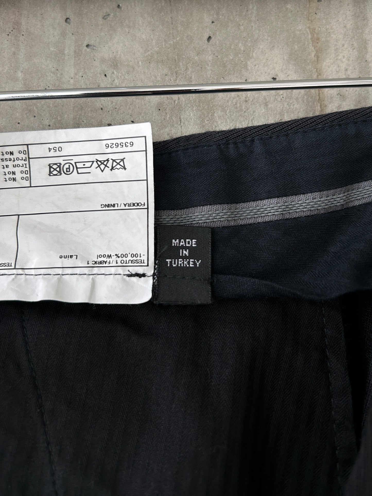 Armani Collezioni grey wool trousers