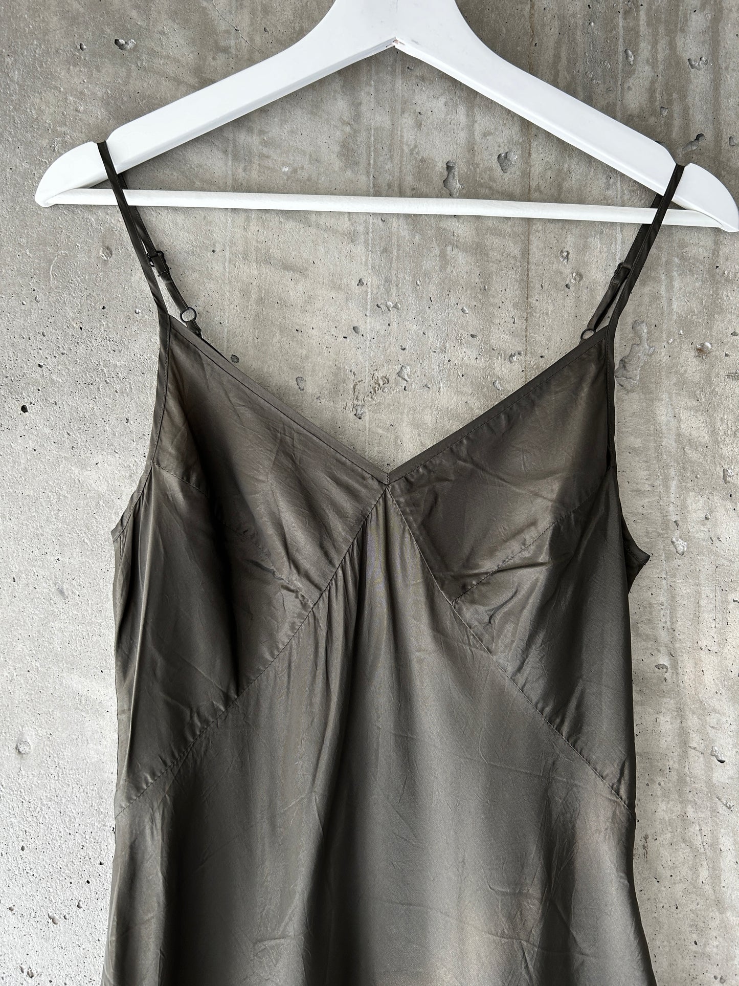 Olive green camisole tank top