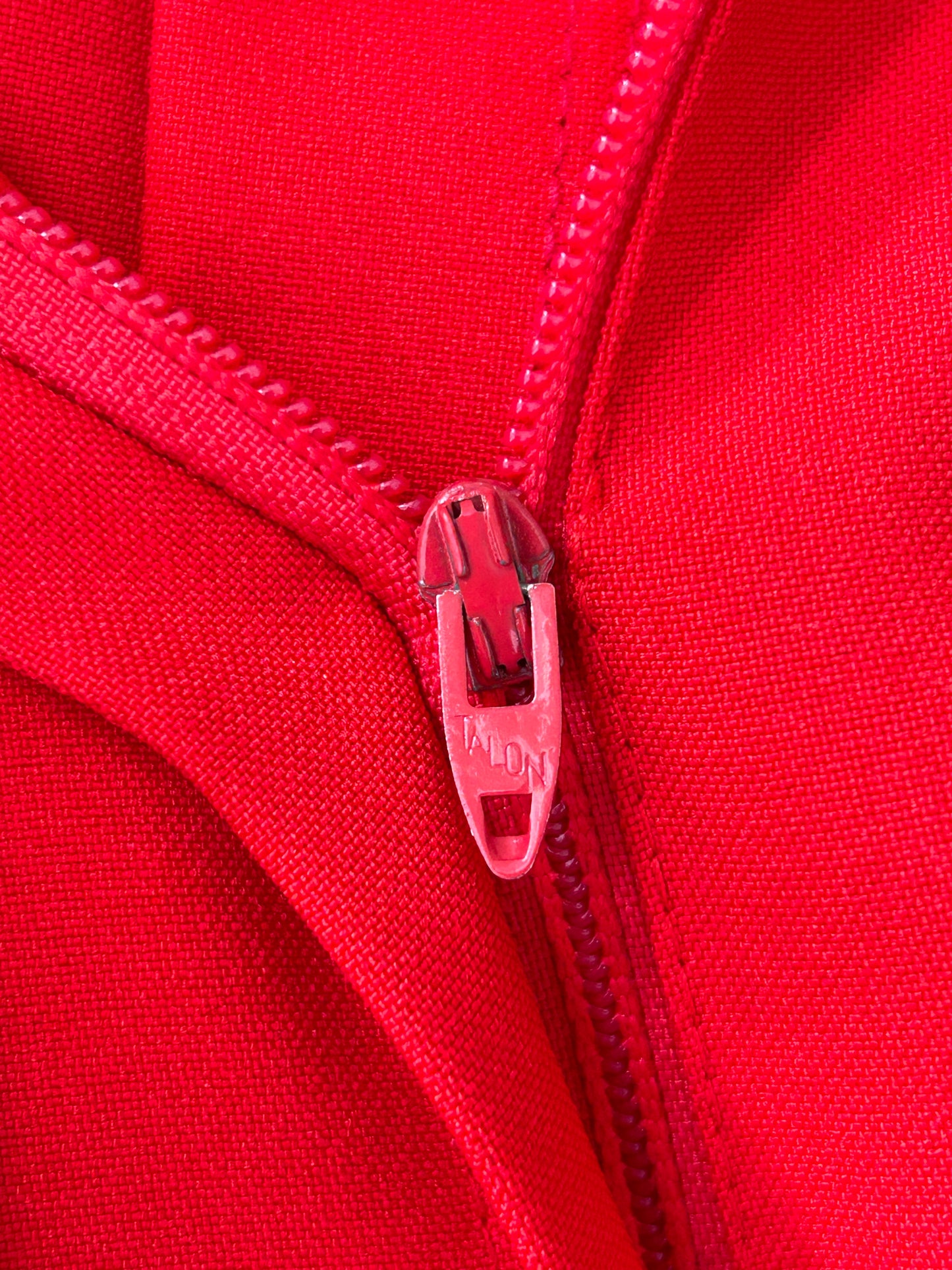 Quantum Sportswear red pleated mini skirt