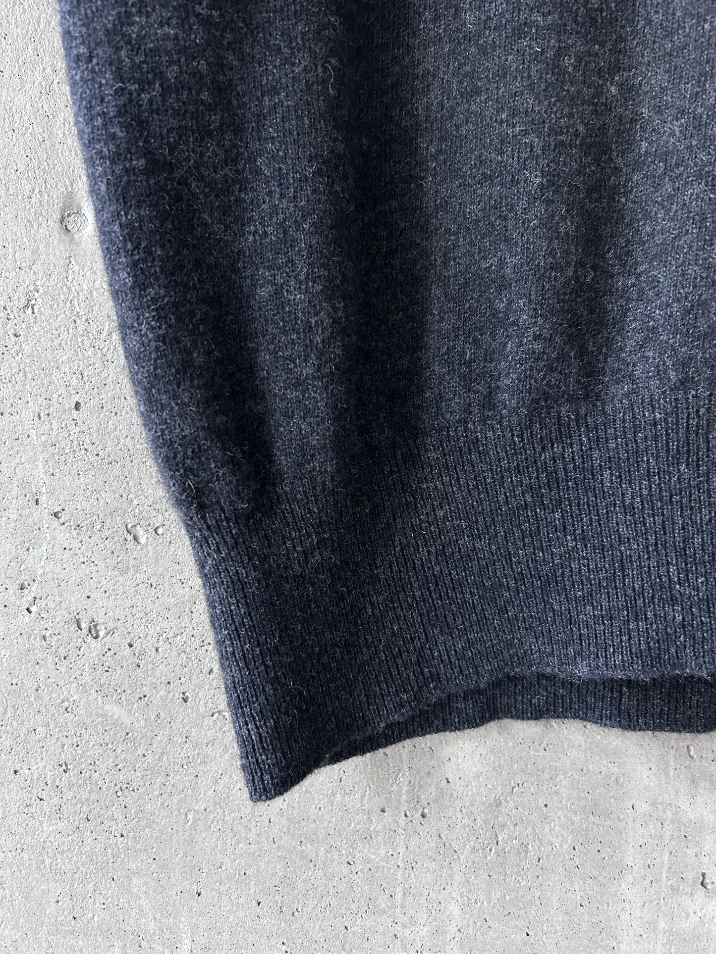 Sisley grey wool knit short sleeve top