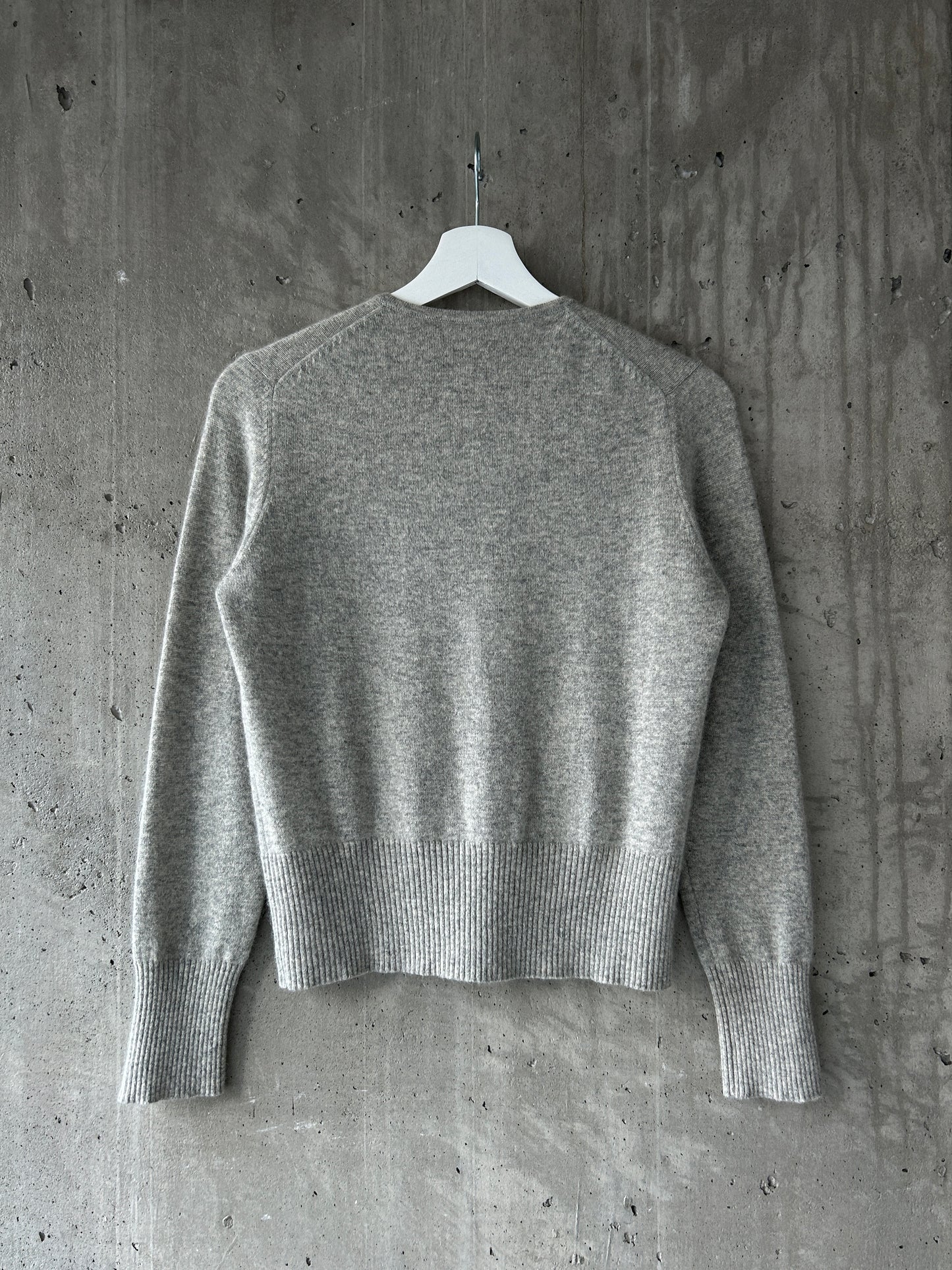 Ann Taylor heather grey cashmere cardigan