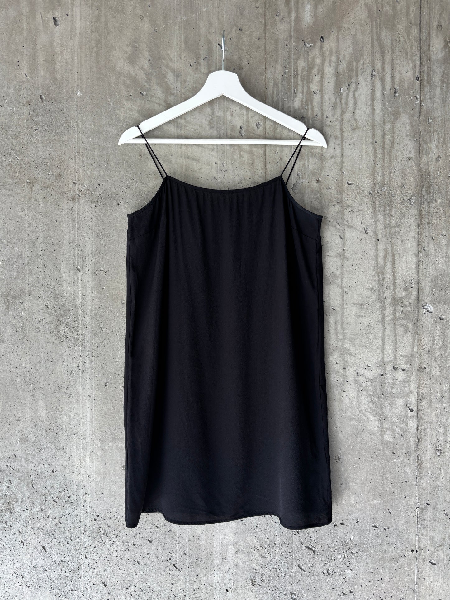 Topshop Boutique black silk slip mini dress