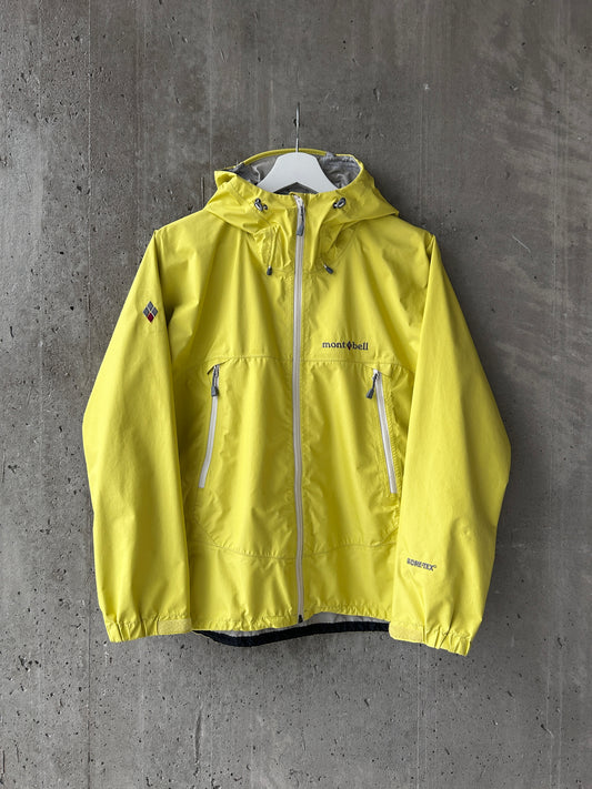 Montbell yellow GORE-TEX ripstop nylon jacket