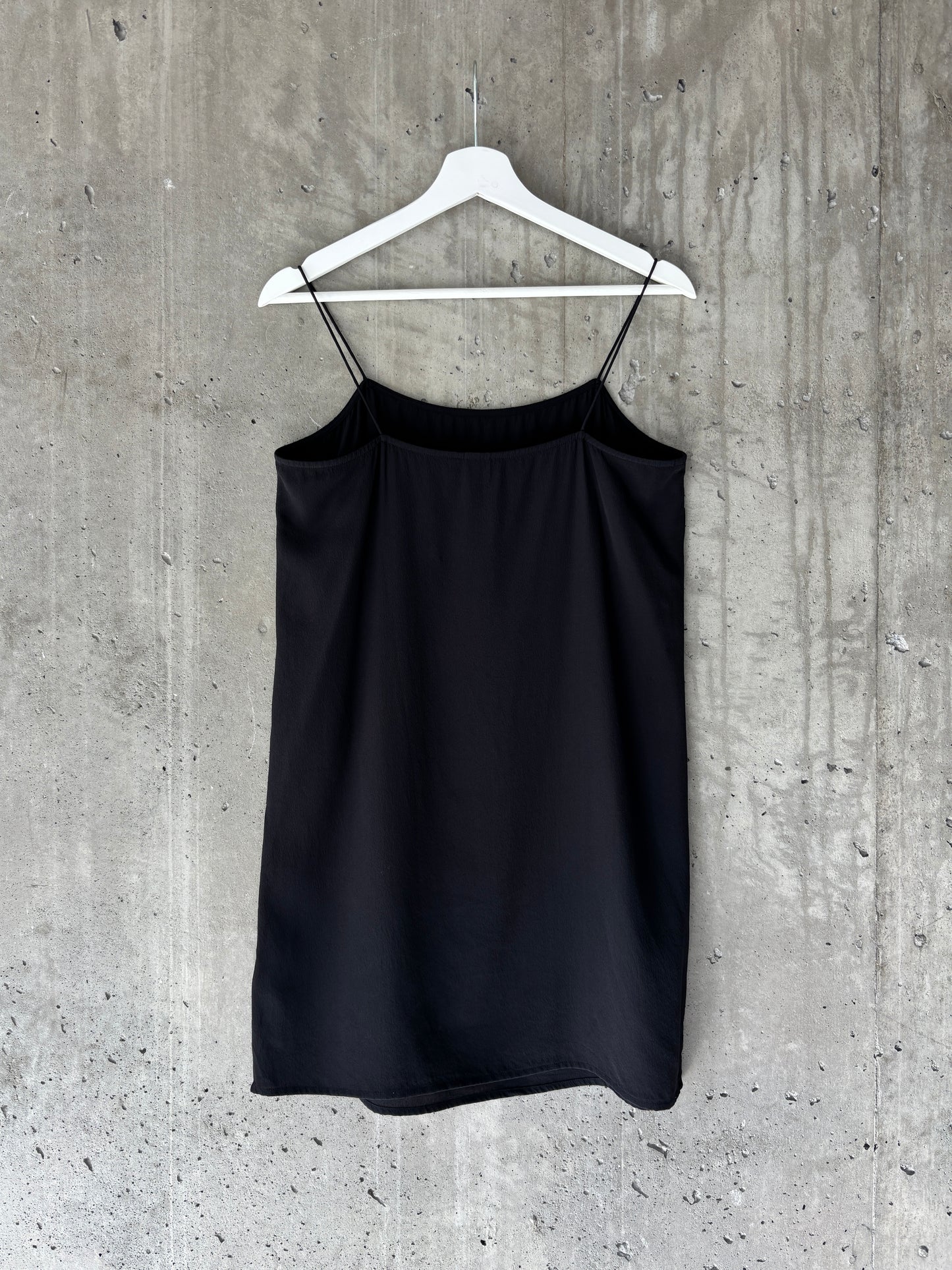 Topshop Boutique black silk slip mini dress