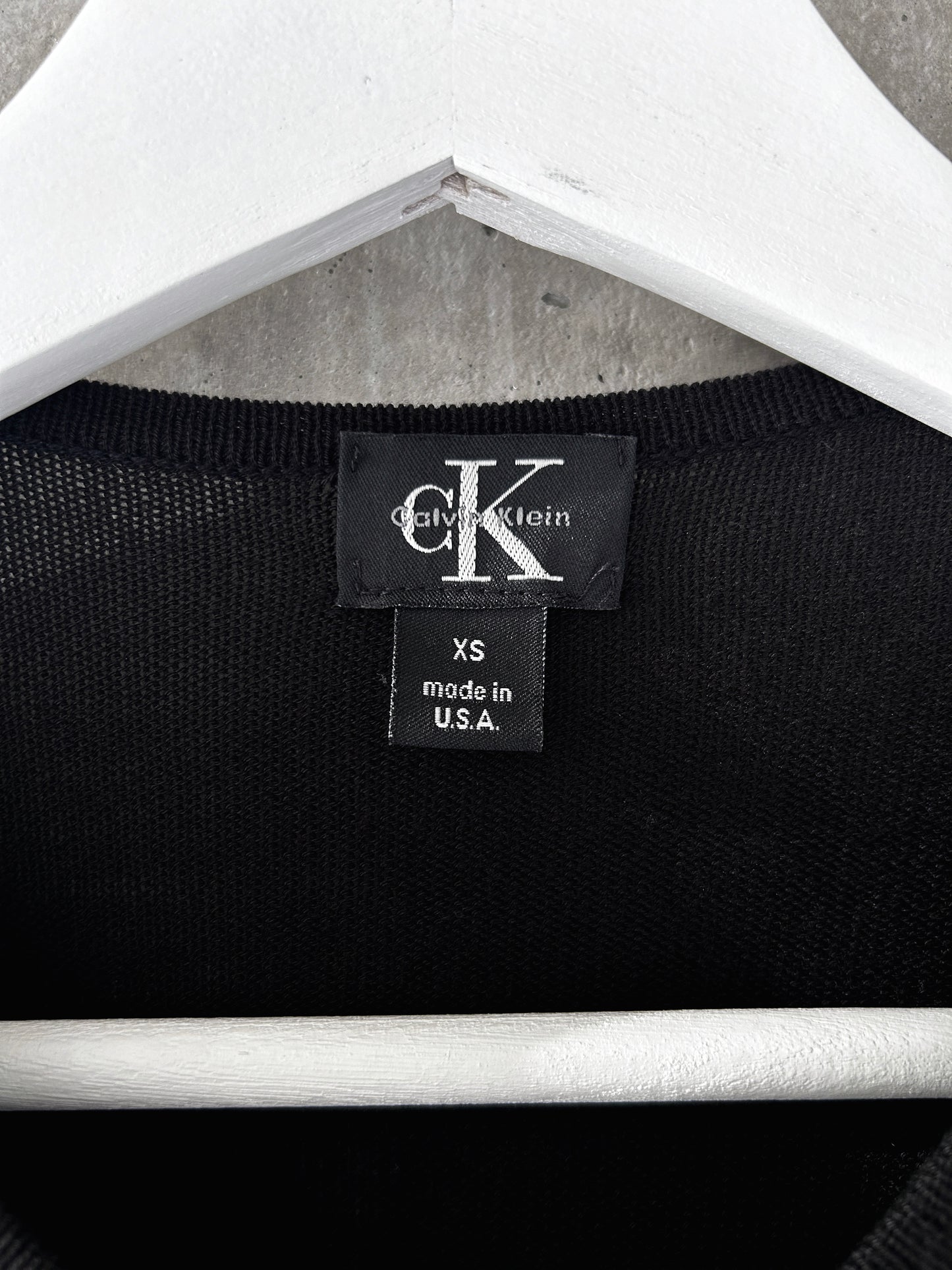 Calvin Klein black lightweight knit cardigan