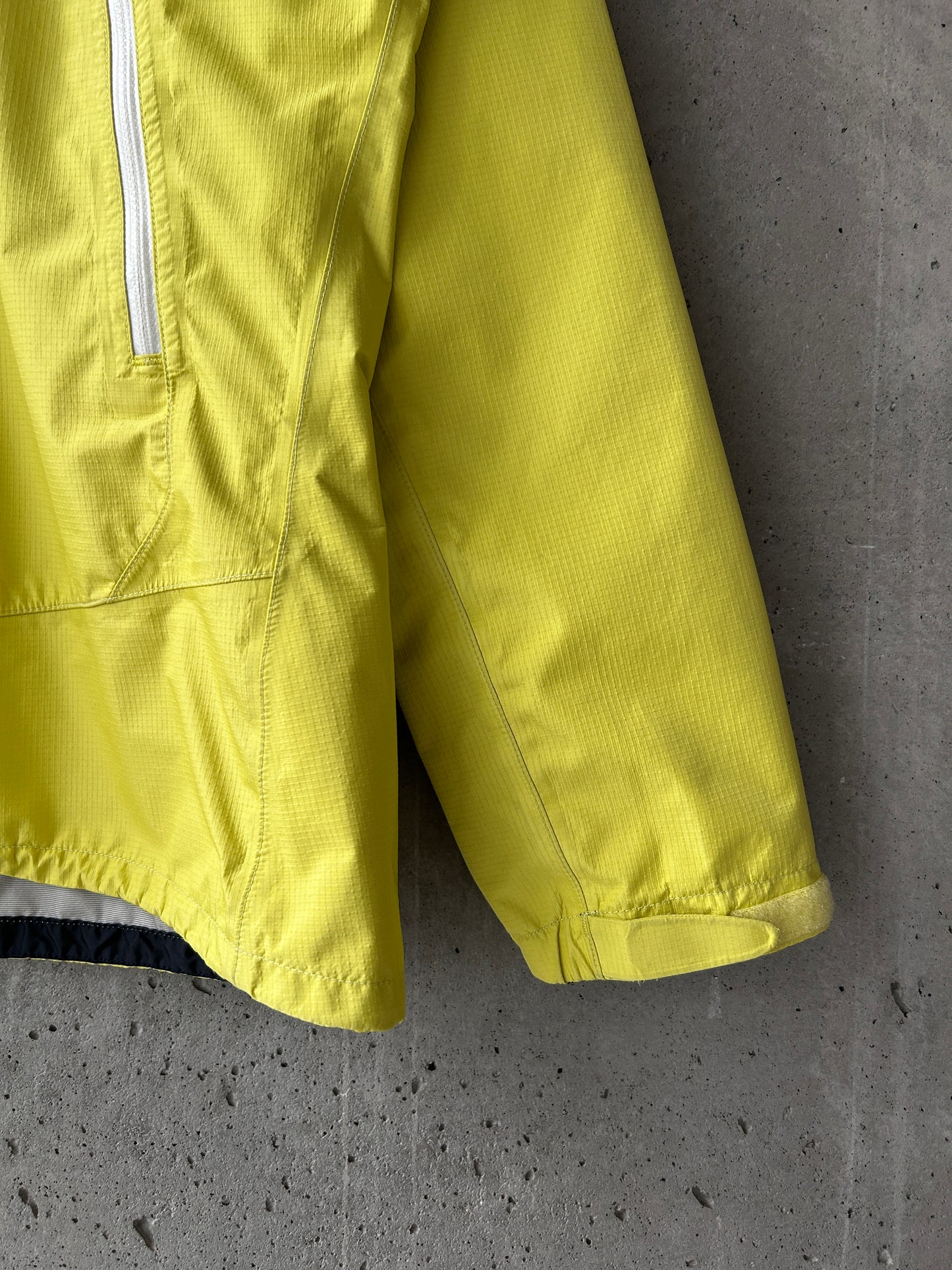 Montbell yellow GORE-TEX ripstop nylon jacket