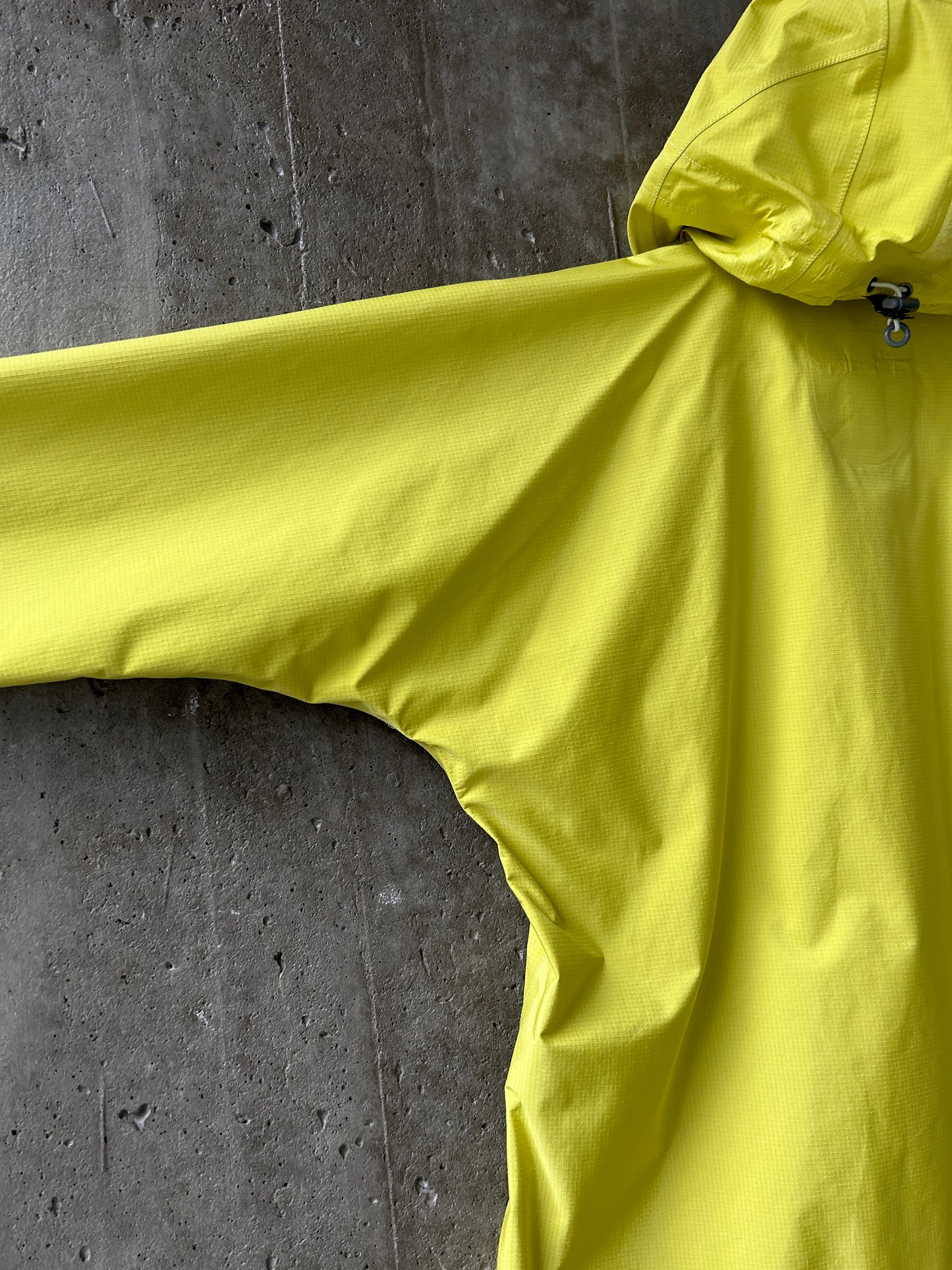 Montbell yellow GORE-TEX ripstop nylon jacket