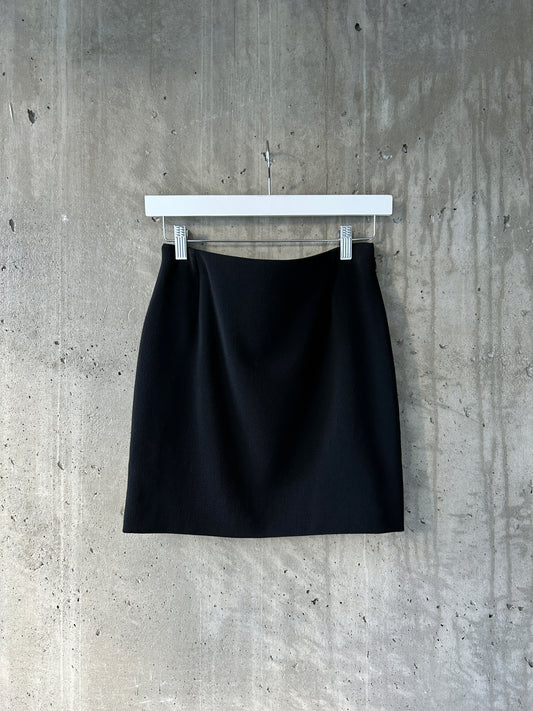 Gianni Versace Couture black wool mini skirt