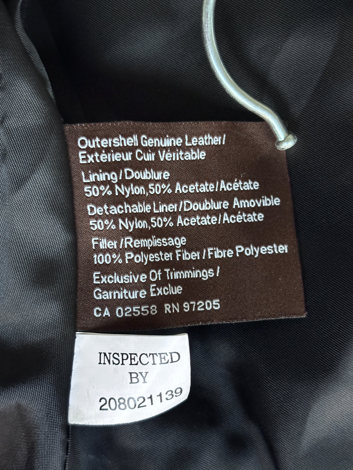 Danier black leather jacket