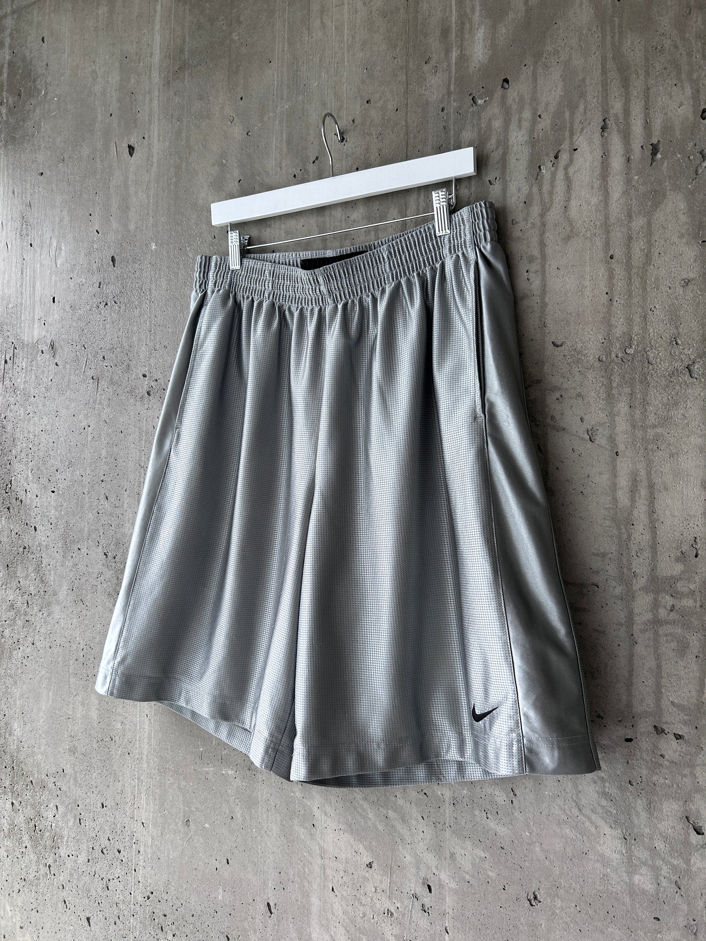 Nike silver basketball shorts