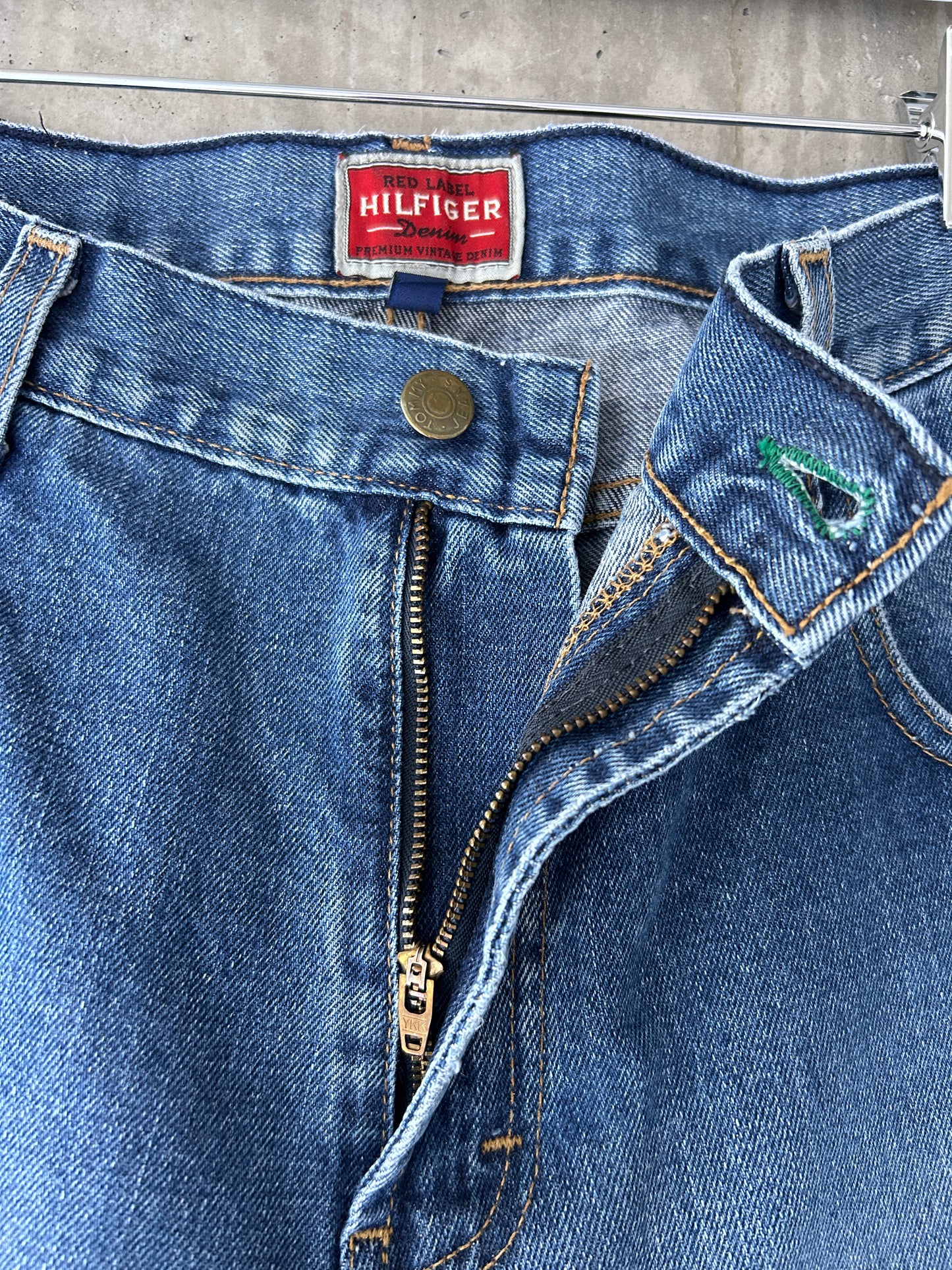 Tommy Hilfiger blue mid wash denim relaxed straight leg jeans