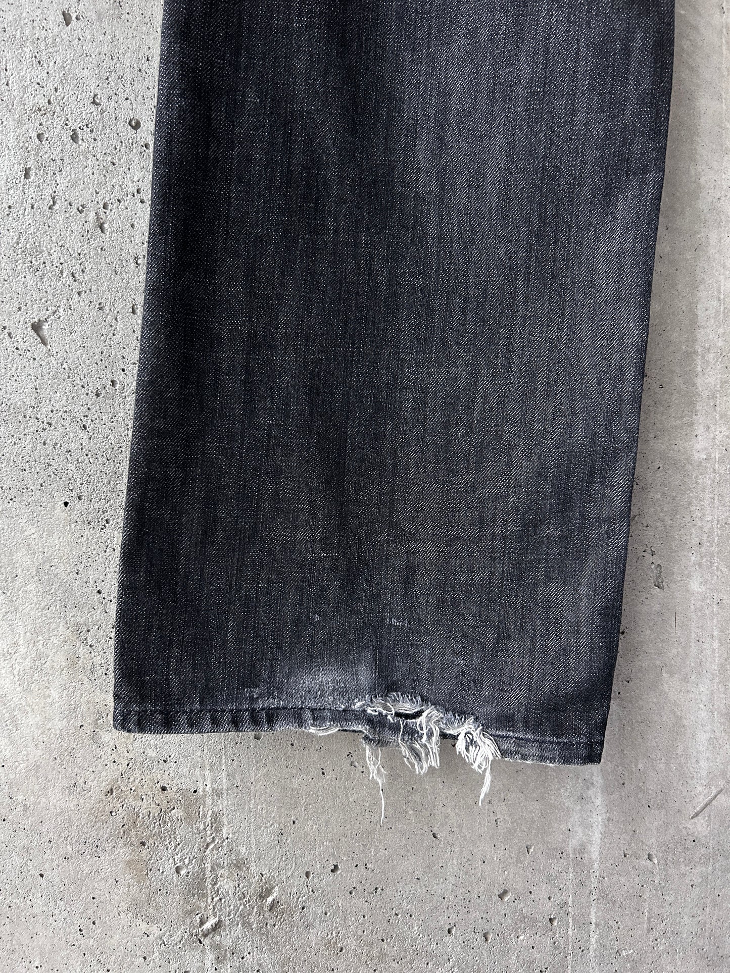 GAP 1969 washed black denim loose fit straight leg jeans