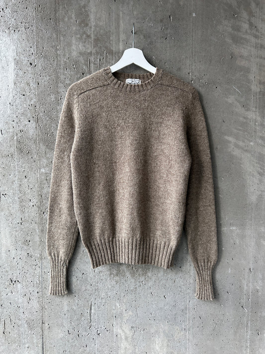 Woolrich light heather brown wool knit sweater