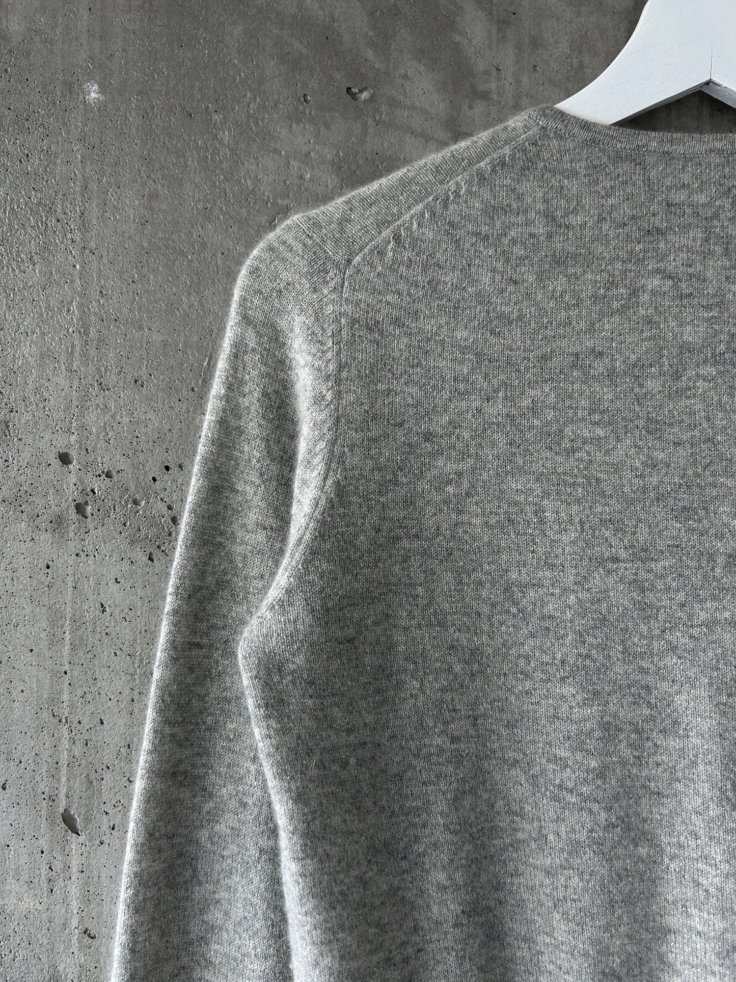 Ann Taylor heather grey cashmere cardigan